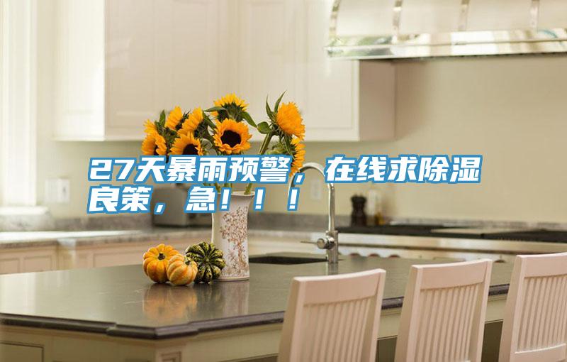 27天暴雨預(yù)警，在線求除濕良策，急！??！