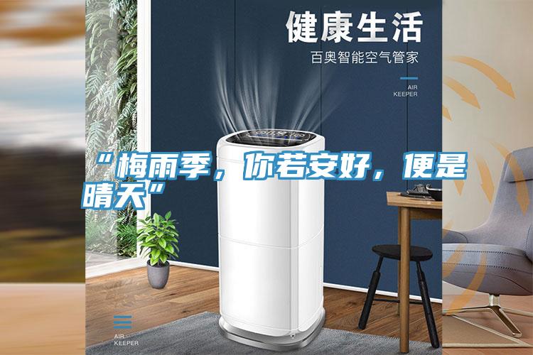 “梅雨季，你若安好，便是晴天”