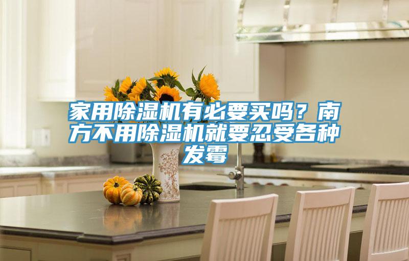 家用除濕機(jī)有必要買嗎？南方不用除濕機(jī)就要忍受各種發(fā)霉