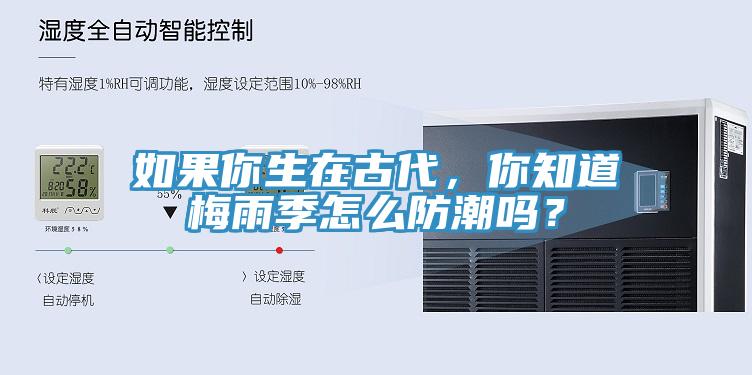 如果你生在古代，你知道梅雨季怎么防潮嗎？