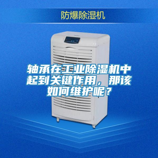 軸承在工業(yè)除濕機中起到關鍵作用，那該如何維護呢？