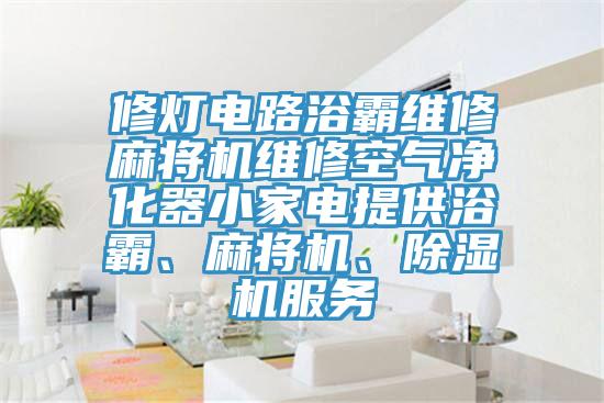修燈電路浴霸維修麻將機(jī)維修空氣凈化器小家電提供浴霸、麻將機(jī)、除濕機(jī)服務(wù)