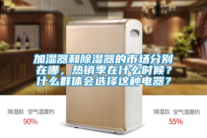 加濕器和除濕器的市場分別在哪，熱銷季在什么時候？什么群體會選擇這種電器？