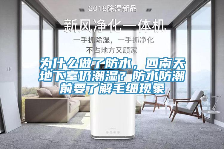 為什么做了防水，回南天地下室仍潮濕？防水防潮前要了解毛細現(xiàn)象