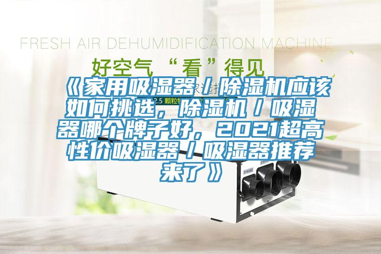 《家用吸濕器／除濕機(jī)應(yīng)該如何挑選，除濕機(jī)／吸濕器哪個(gè)牌子好，2021超高性?xún)r(jià)吸濕器／吸濕器推薦來(lái)了》