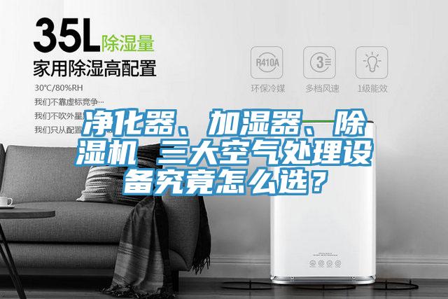 凈化器、加濕器、除濕機(jī) 三大空氣處理設(shè)備究竟怎么選？