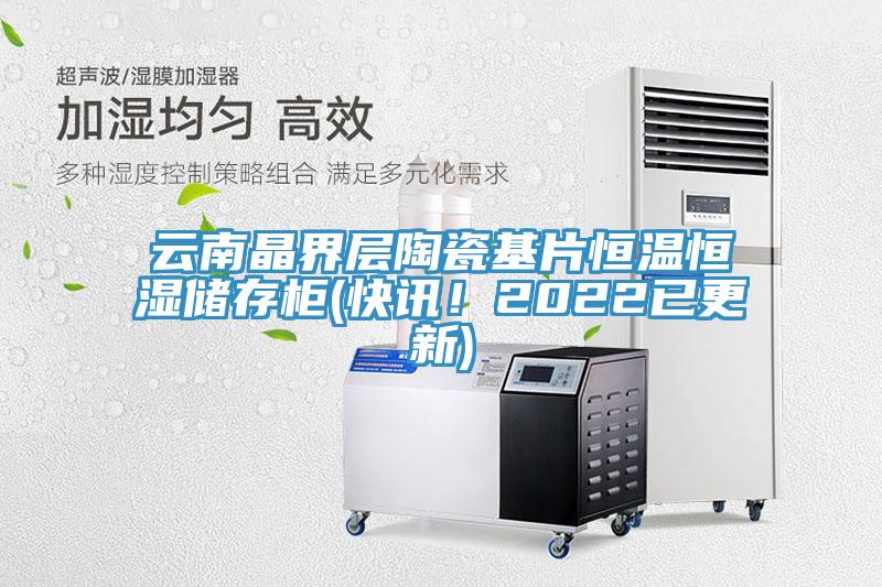 云南晶界層陶瓷基片恒溫恒濕儲(chǔ)存柜(快訊！2022已更新)