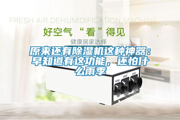 原來還有除濕機這種神器：早知道有這功能，還怕什么雨季