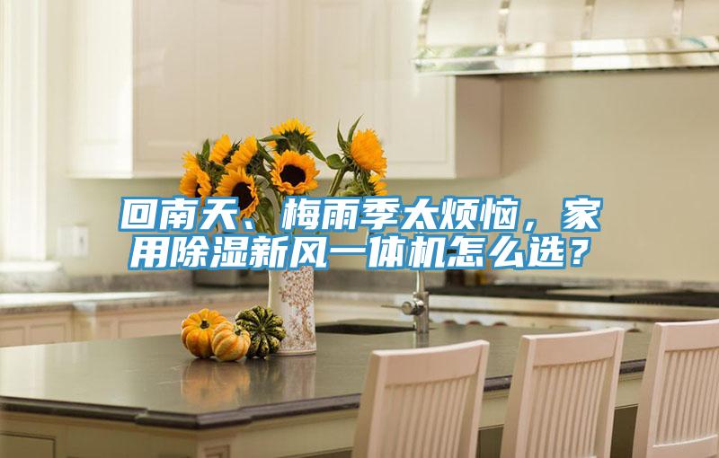 回南天、梅雨季太煩惱，家用除濕新風(fēng)一體機(jī)怎么選？