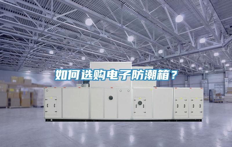 如何選購電子防潮箱？