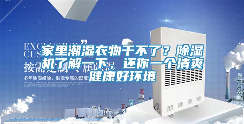 家里潮濕衣物干不了？除濕機(jī)了解一下，還你一個(gè)清爽健康好環(huán)境