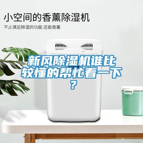 新風除濕機誰比較懂的幫忙看一下？