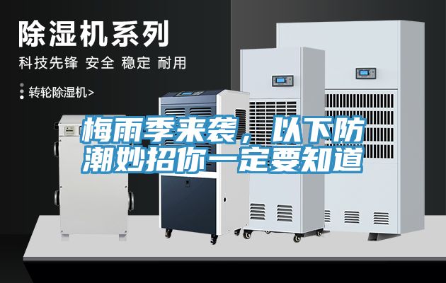 梅雨季來襲，以下防潮妙招你一定要知道