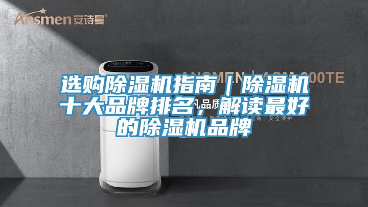 選購除濕機指南｜除濕機十大品牌排名，解讀最好的除濕機品牌