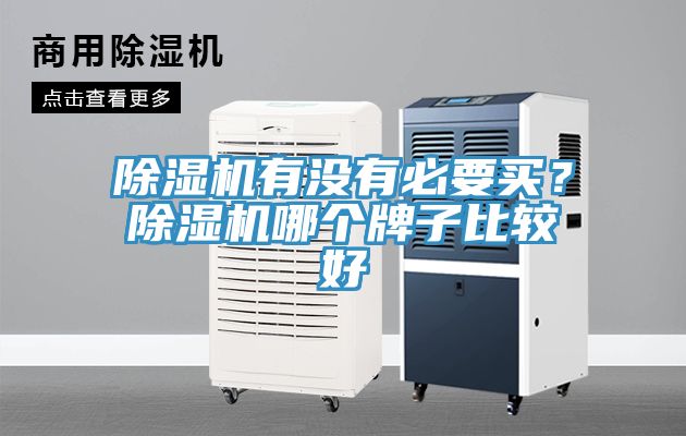 除濕機有沒有必要買？除濕機哪個牌子比較好